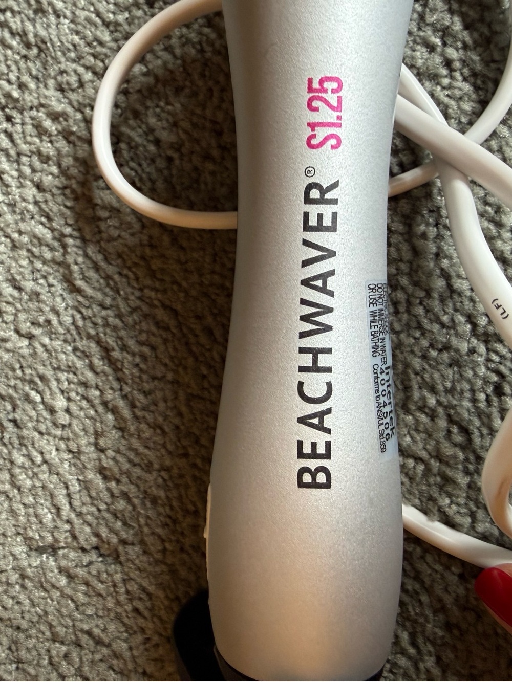 BEACHWAVER S125 Silver Mini Curling Iron - Picture 3 of 3